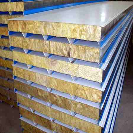 新疆彩鋼防火巖棉夾芯板